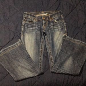 Dark Denim Wide Leg Jeans